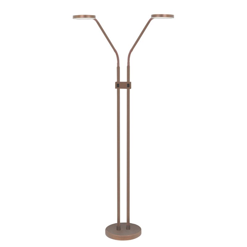 Highlight Vloerlamp Malaga V479204 2L cacao 135cm hoog